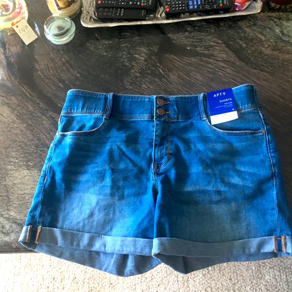 Apt. 9 Mid Rise Tummy Control Jean Shorts